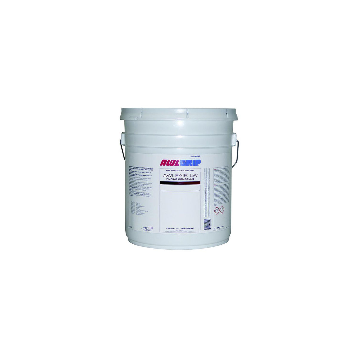 Awlfair LW Trowelable Fairing Compound Base, White 5-Gal.