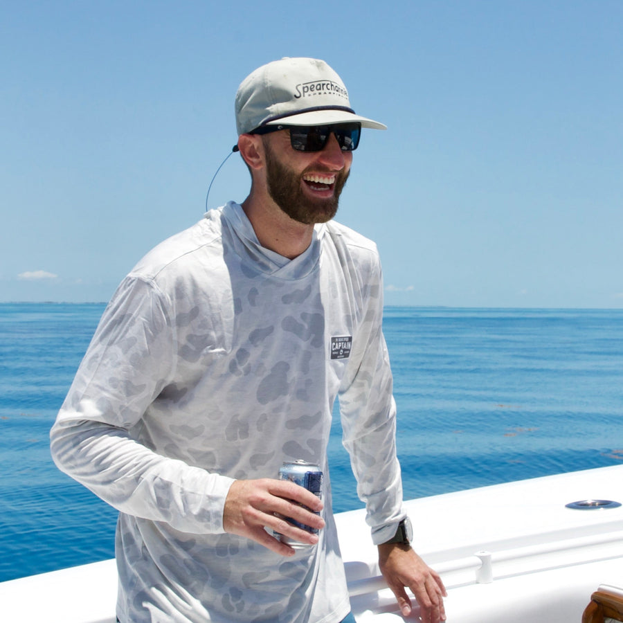 Qualified Captain Sun Shirt Hoodie Icewater