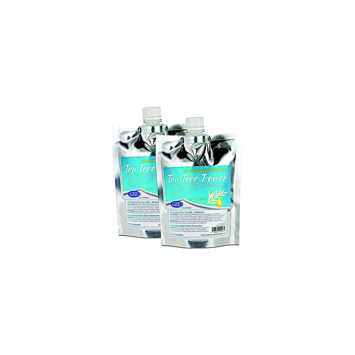 Forespar 770206 Tea Tree Power Mold & Odor Eliminator, 22 oz. Gel Refill, 2/pk