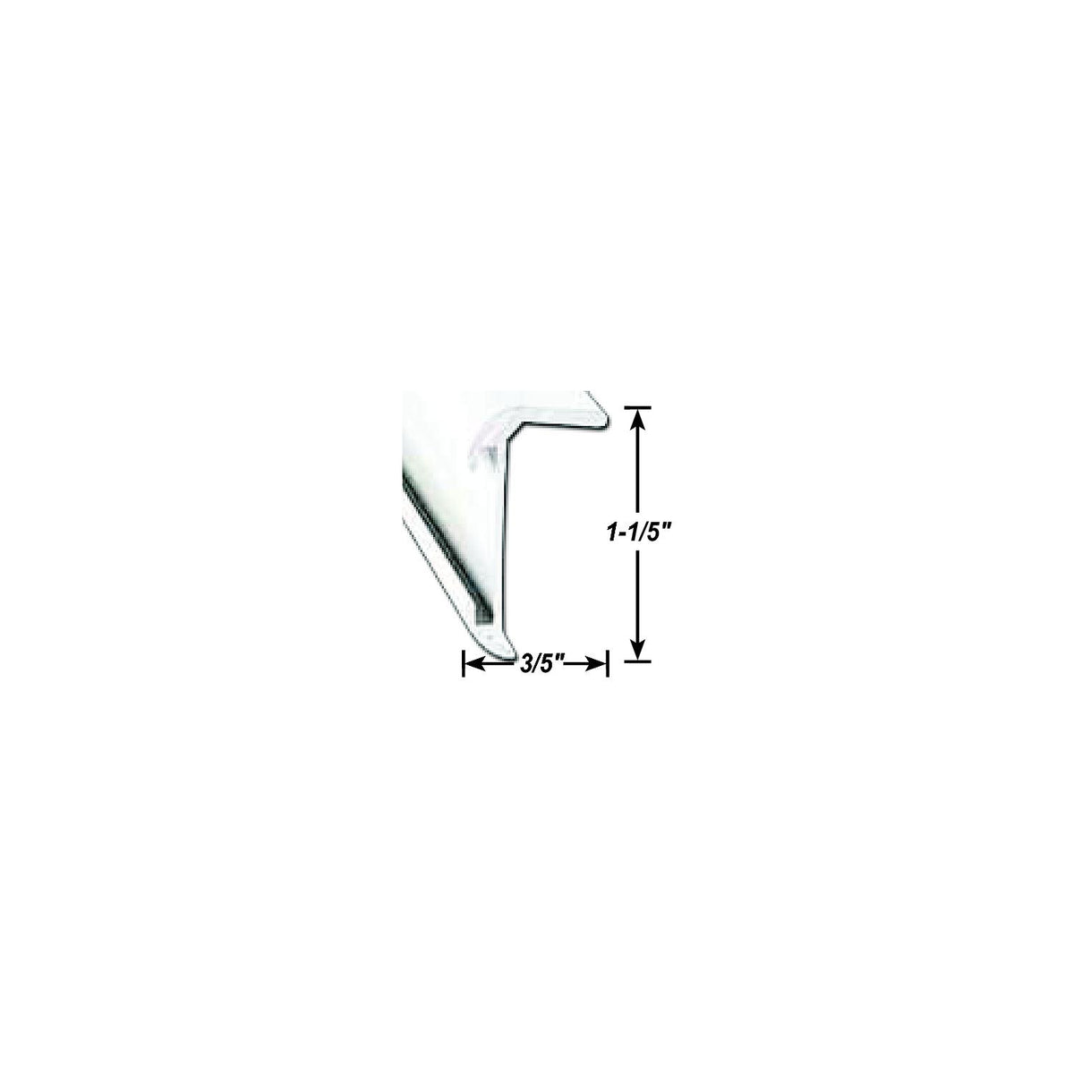 AP Products 021850018 Insert Corner Molding, 8' Polar White