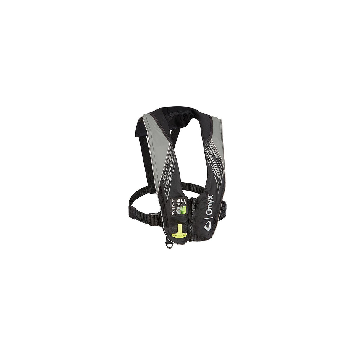 Onyx 13220070100421 A/M-24 All-Clear Auto/Manual Inflatable Life Jacket, Grey