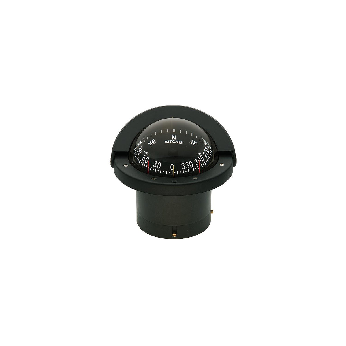 Navigator Compass, Flush Mt., Combi Dial, Black