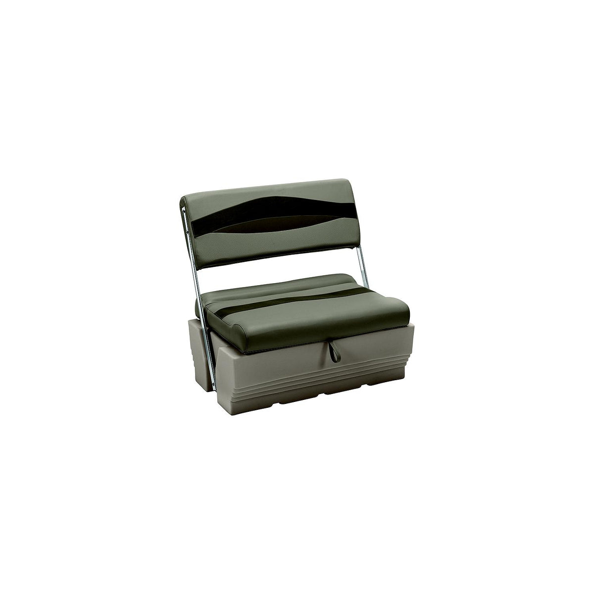 Wise BM11521749 Premier Pontoon Flip Flop Seat w/Base, Mocha Java/ Mushroom/Cafe