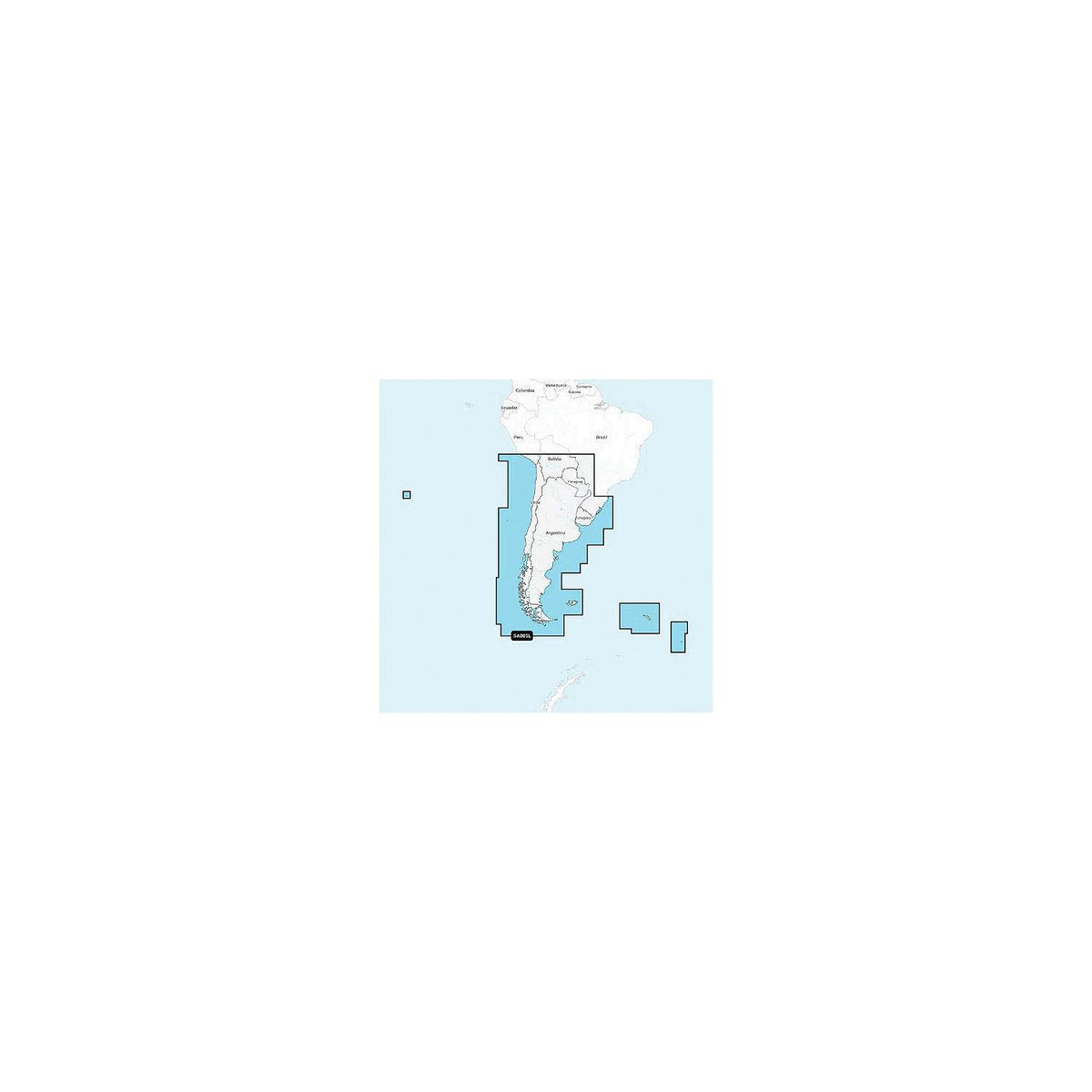 Navionics 010C136540 Platinum+ Cartography, Chile, Argentina & Easter Island