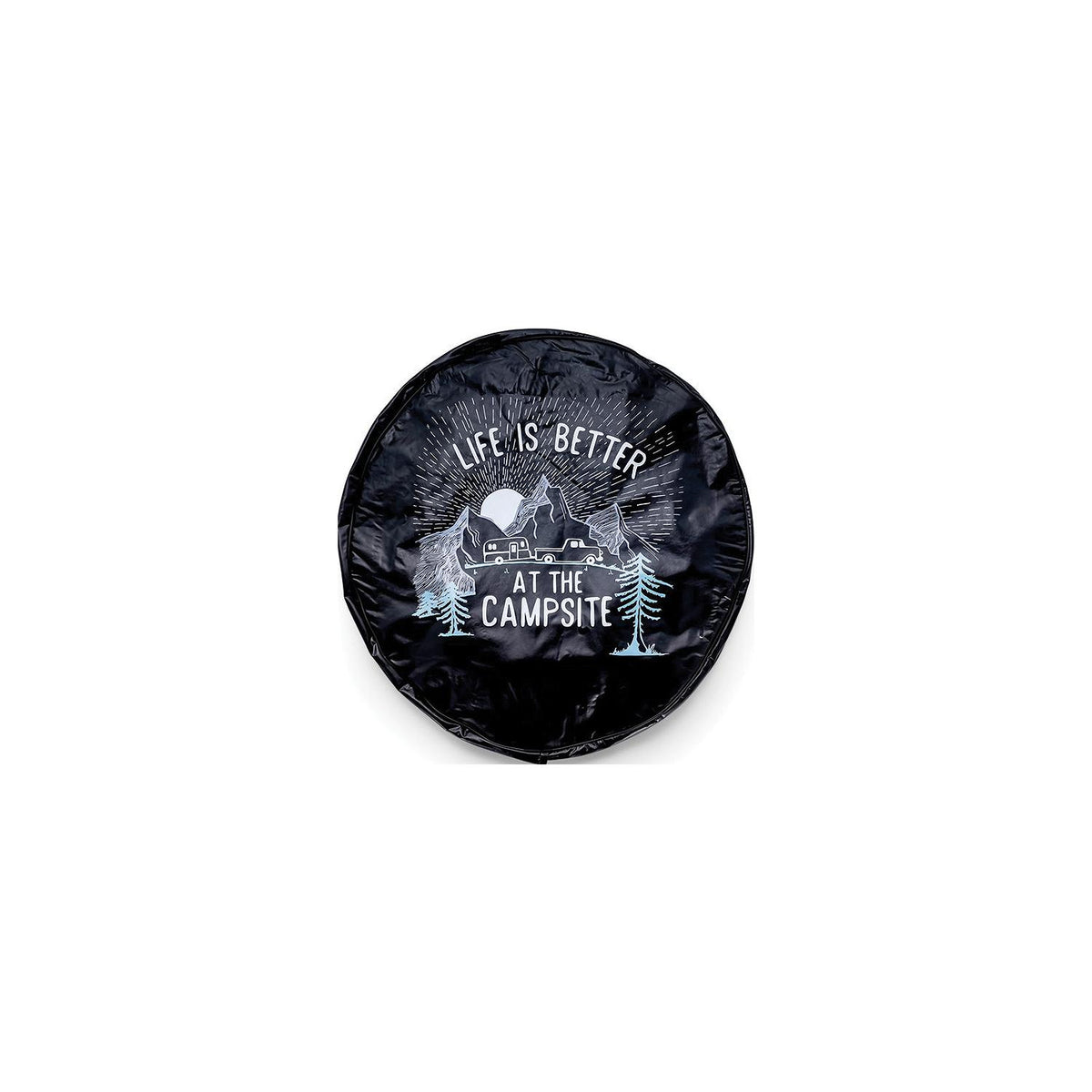 Camco 53290 Spare Tire Cover, 27", Black / RV Sunrise