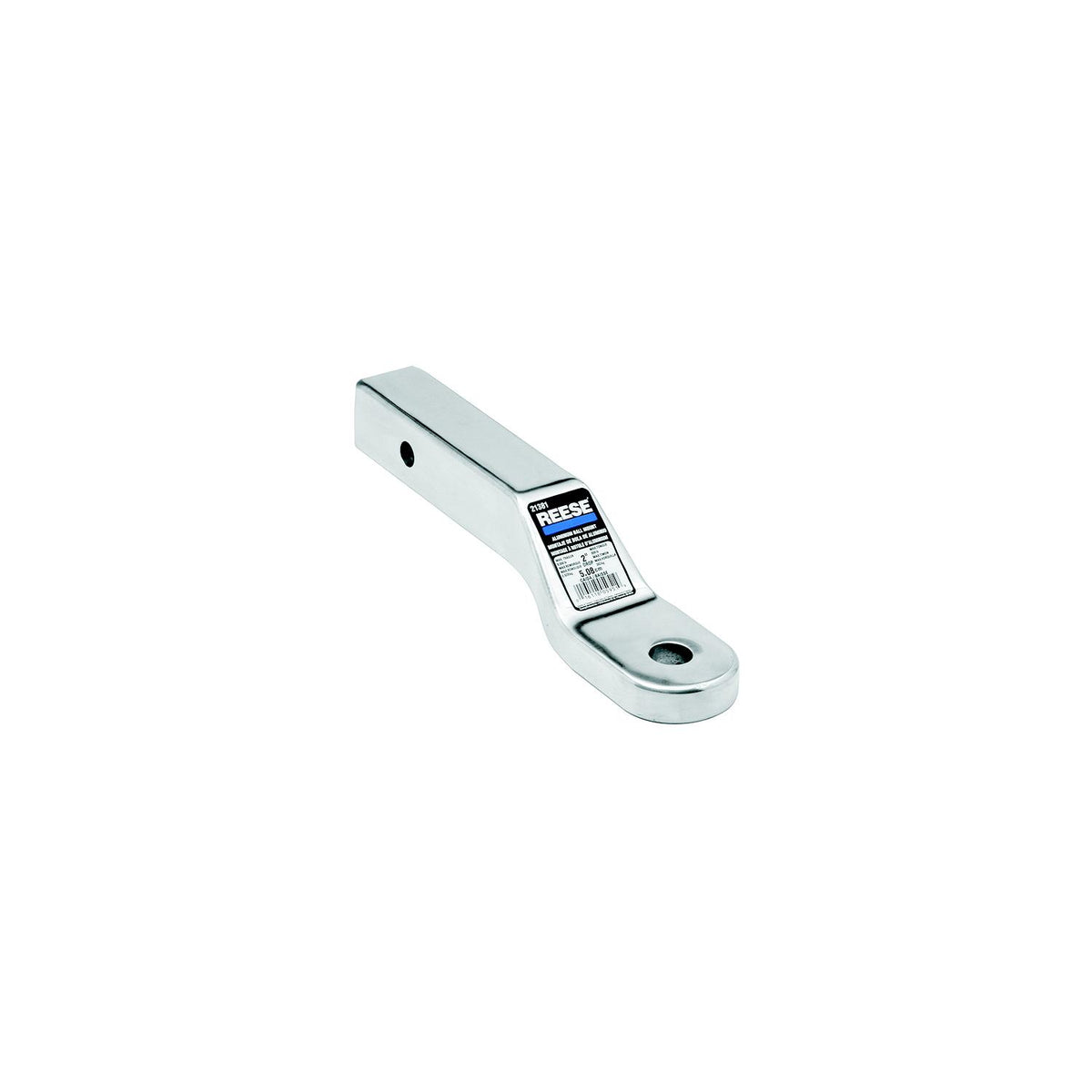Reese 40382 Polished Aluminum 8,000 lb Capacity 10 5/8" Ball Mount with 3" Rise & 4" Drop