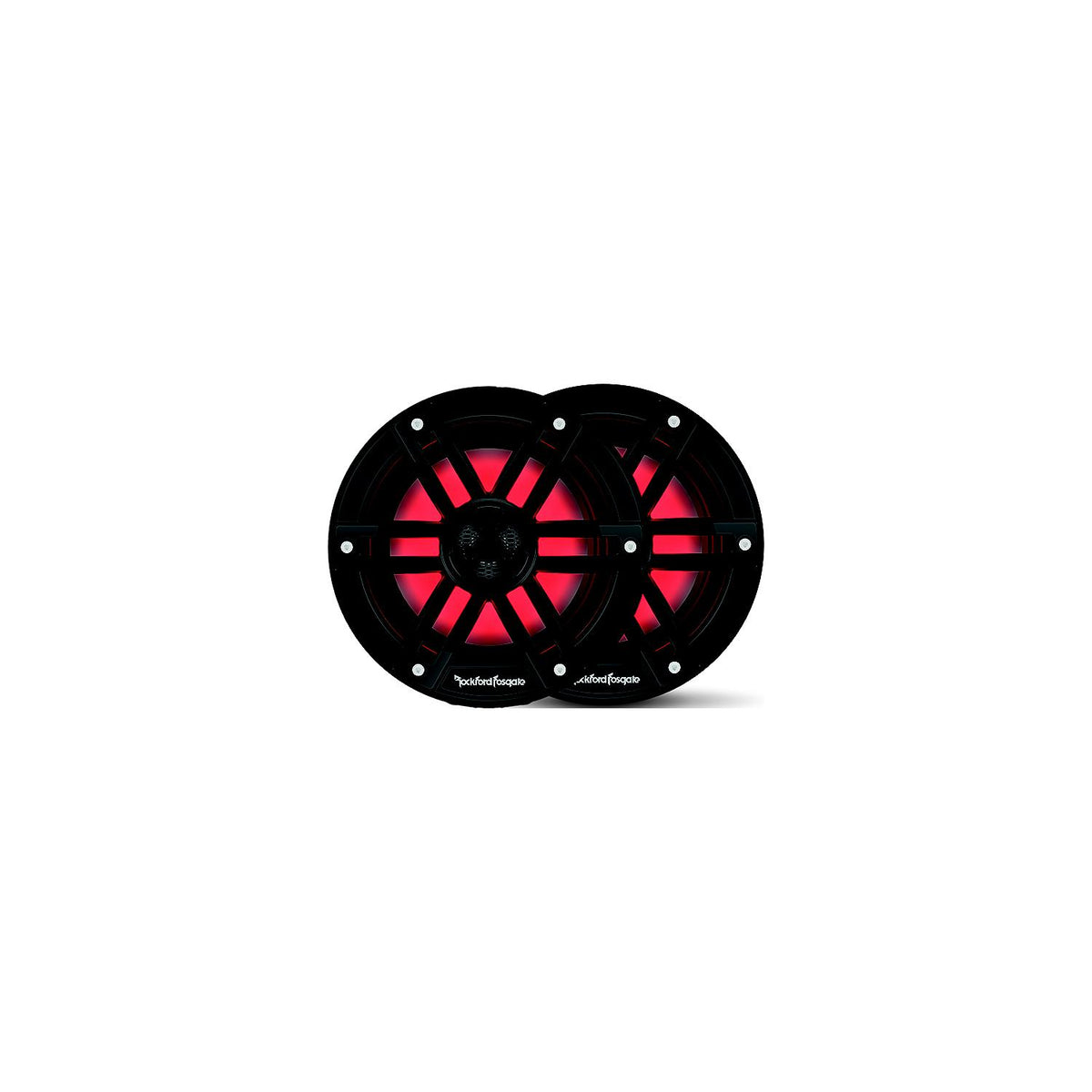 Rockford Fosgate M18B Color Optix  Marine 2-Way Speakers, 8" Black