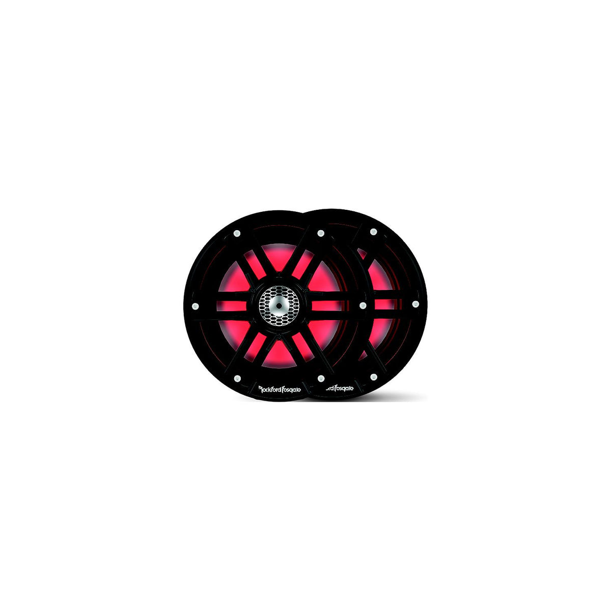 Rockford Fosgate M265B Color Optix  Marine 2-Way Speakers, 6.5" Black / Stainless