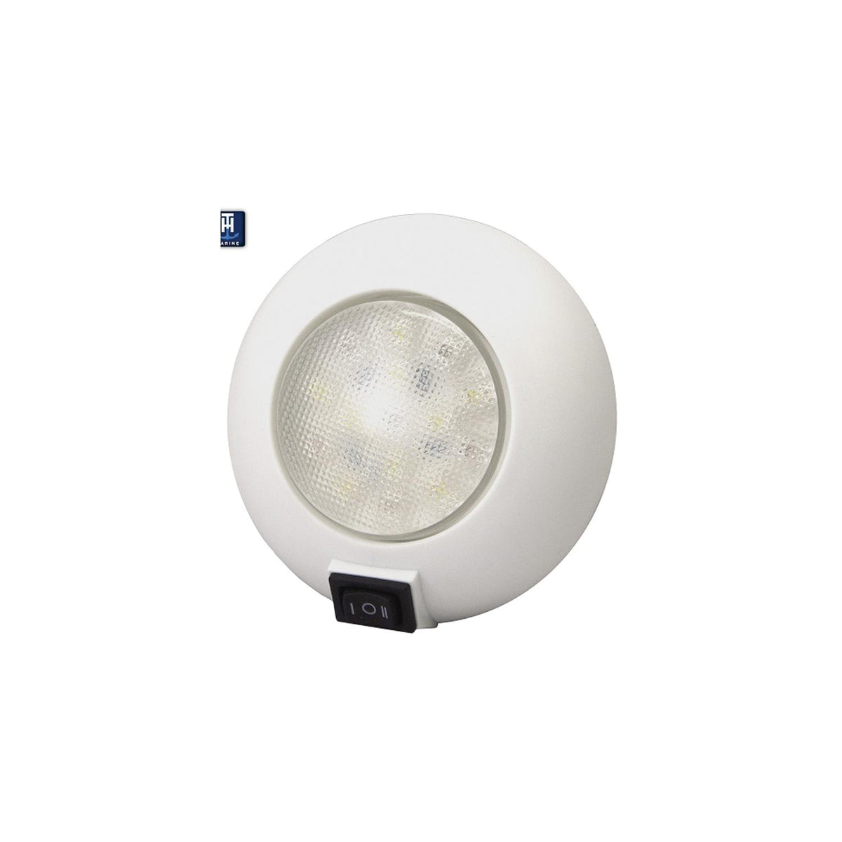 T-H Marine LED Surface Mount Dome Light With Switch 4"
