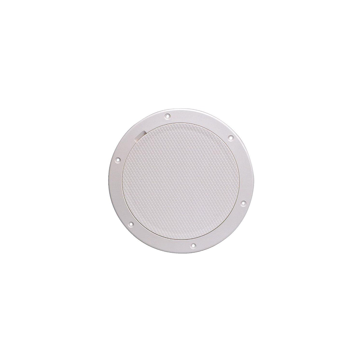 Beckson Pry-Out Deck Plate With Standard Trim Ring, Diamond Center