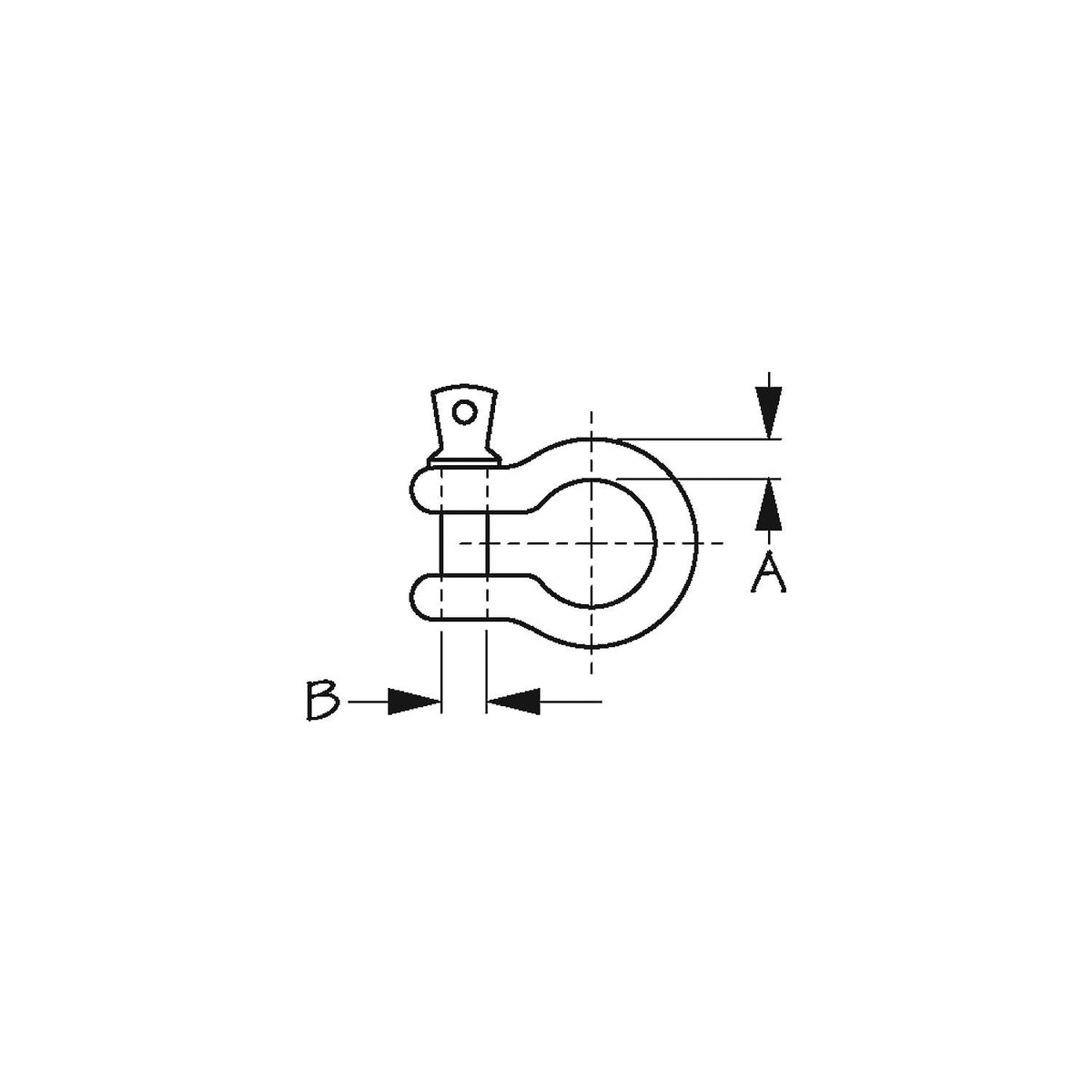 Galvanized Anchor Shackle-3/8"