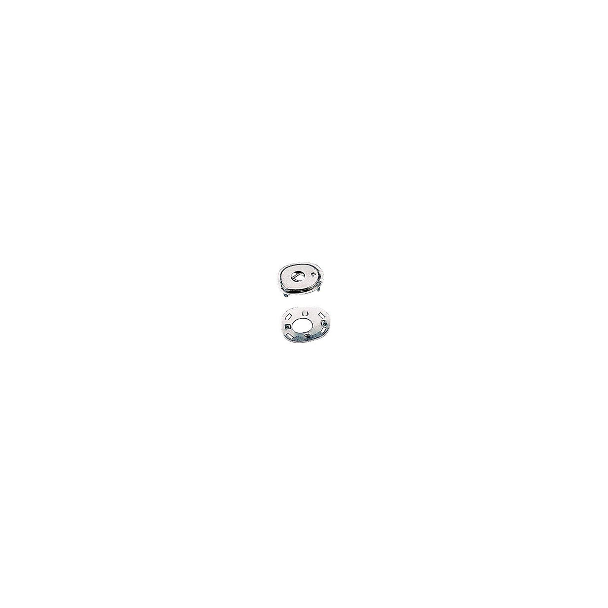 SeaDog 2991011 Canvas Socket & Back Plate, Nickel Plated Brass, 3 Sets