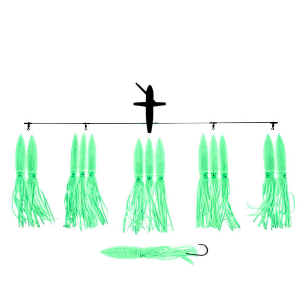 ChatterLures 36″ Side Tracker® with 13″ Floating Bulb Squid