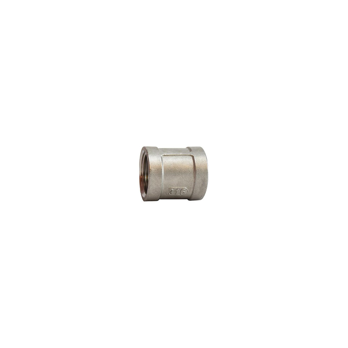 74417 316 Stainless Steel Coupling, 1-1/2"
