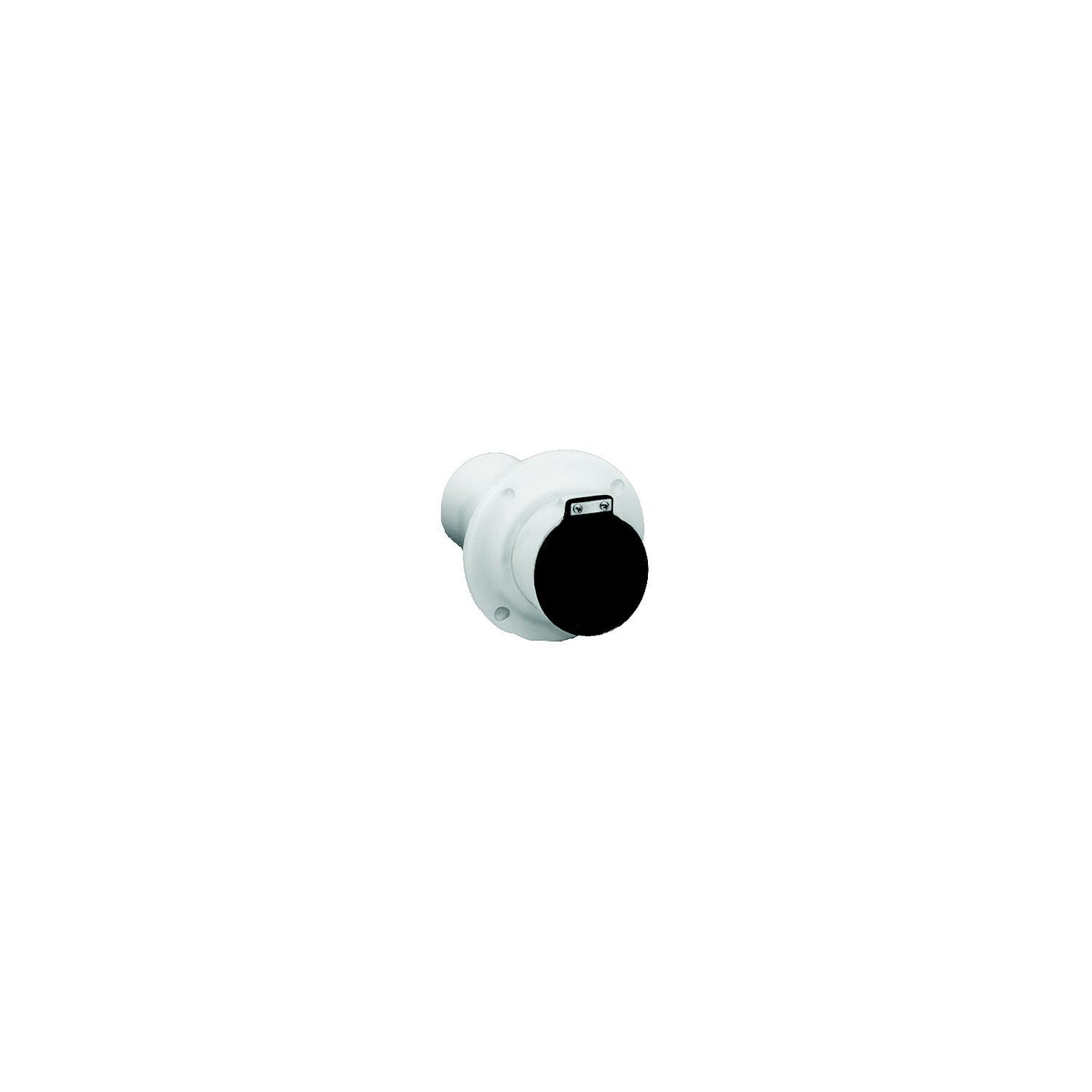 3" Exhaust Thru-Hull, White w/Flapper