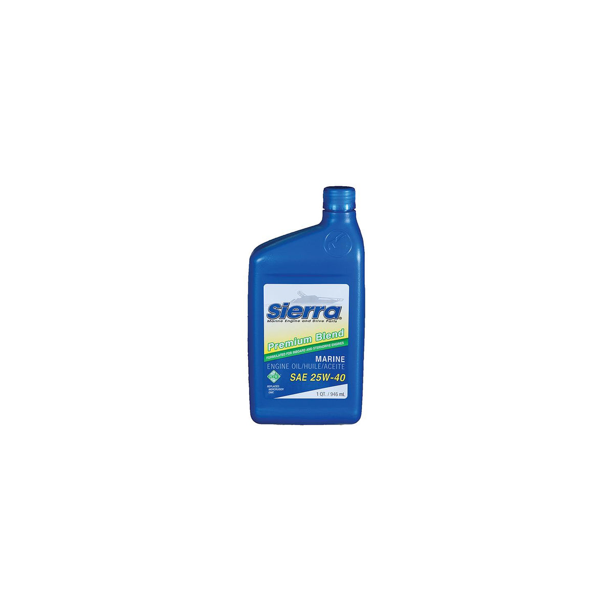 Sierra 94004 Oil-25W40 FCW I/O-I/B, 5 Qt.