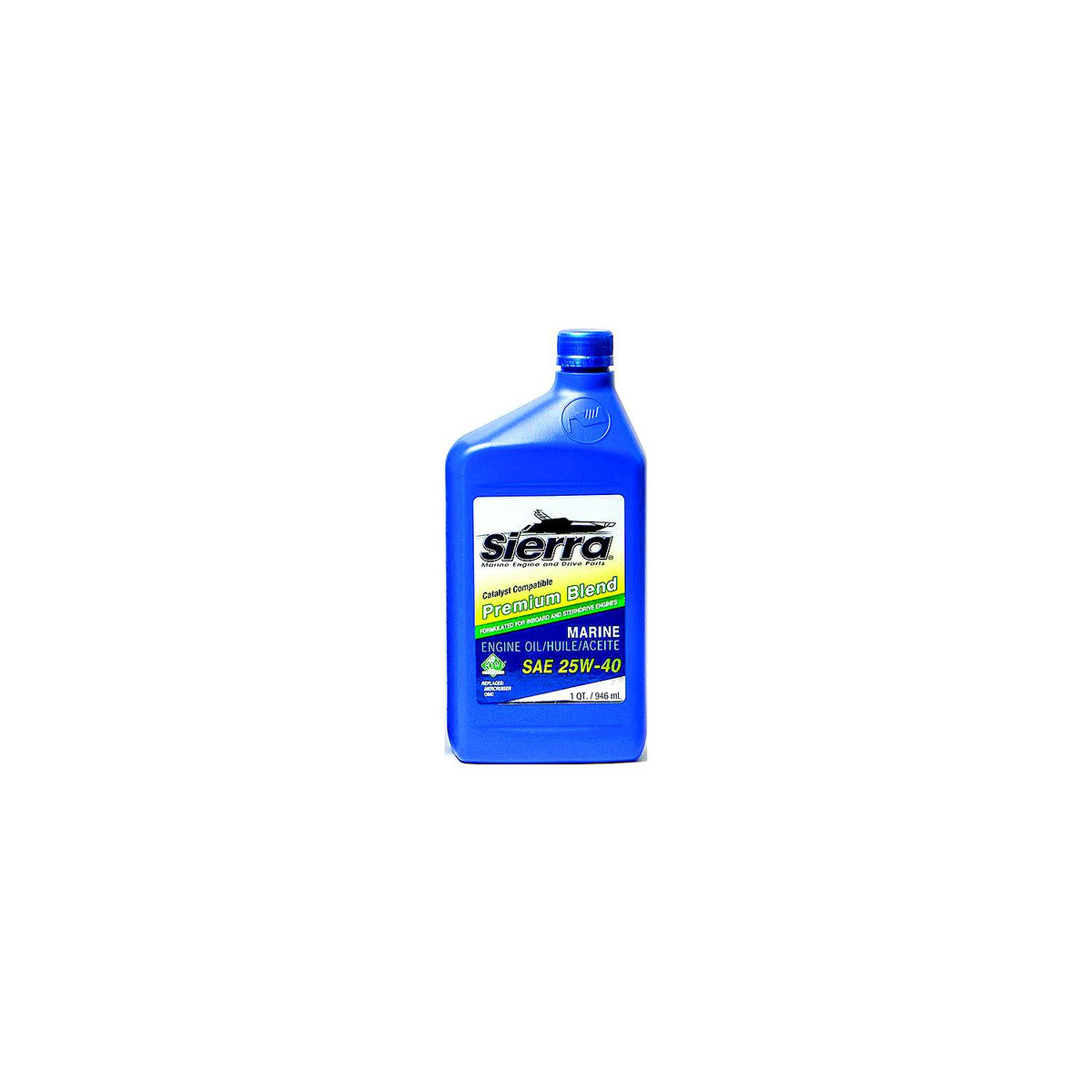 Sierra 9400CAT2 4-Cycle Stern Drive Engine Oil, 25W40 FCW, Qt.