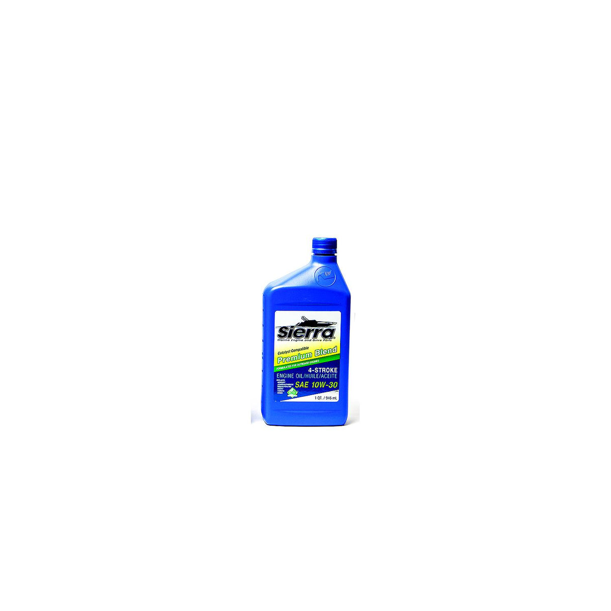 Sierra 9420CAT2 4-Stroke Mineral Forumulation Marine Outboard Engine Oil, 10W-30, Qt.