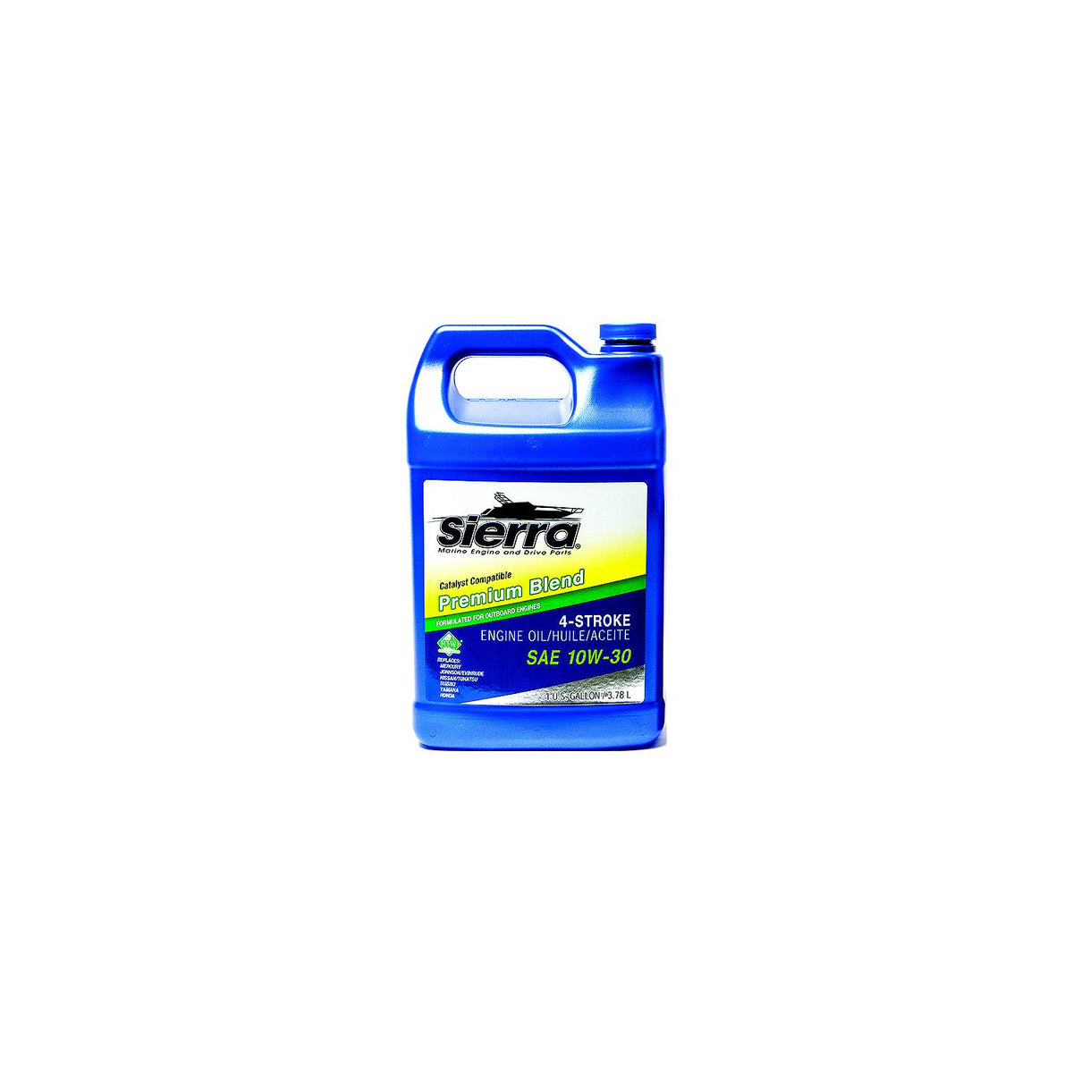 Sierra 9420CAT3 4-Stroke Mineral Forumulation Marine Outboard Engine Oil, 10W-30, Gal