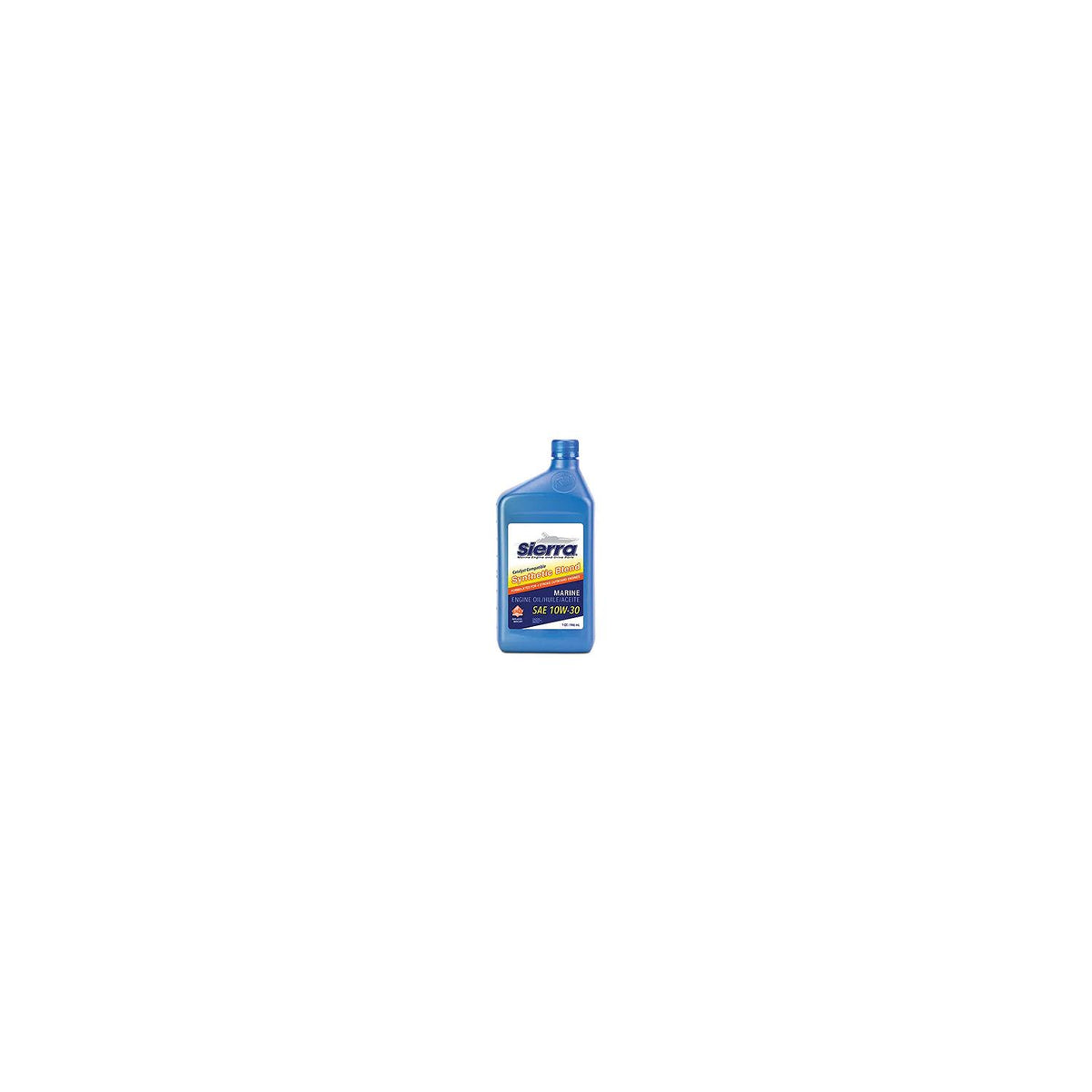 Sierra 9421CAT2 4-Stroke Synthetic Blend Catalyst Outboard Engine Oil, 10W30, Qt.
