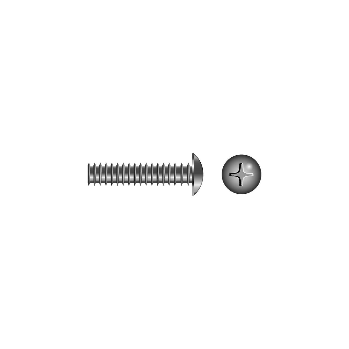 Phillips Machine Screw - Truss Head
8-32 x 3/4"