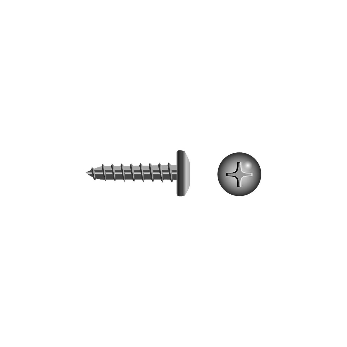 Seachoice 59976 Stainless Steel Phillips Tapping Screw - Pan Head