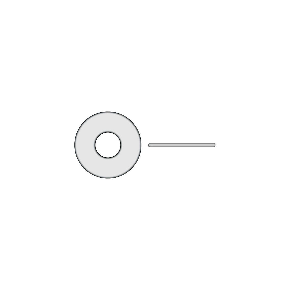 Nylon Flat Washer
#10, 0.32" Thick, OD 7/16"