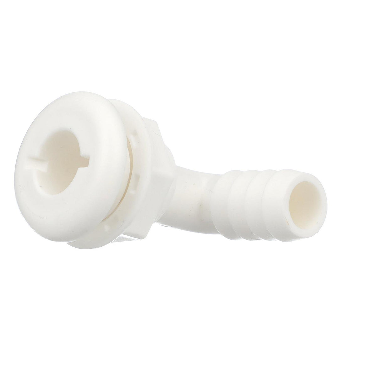 Seachoice 90 Degree Plastic Thru-Hull, One Nut Application, White