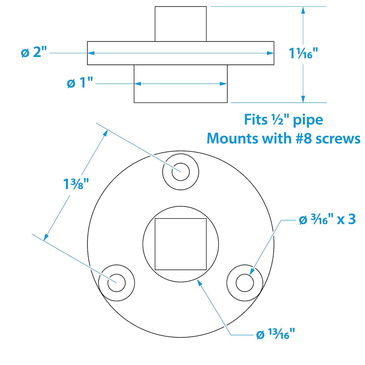Seachoice Garboard Drain and Plug