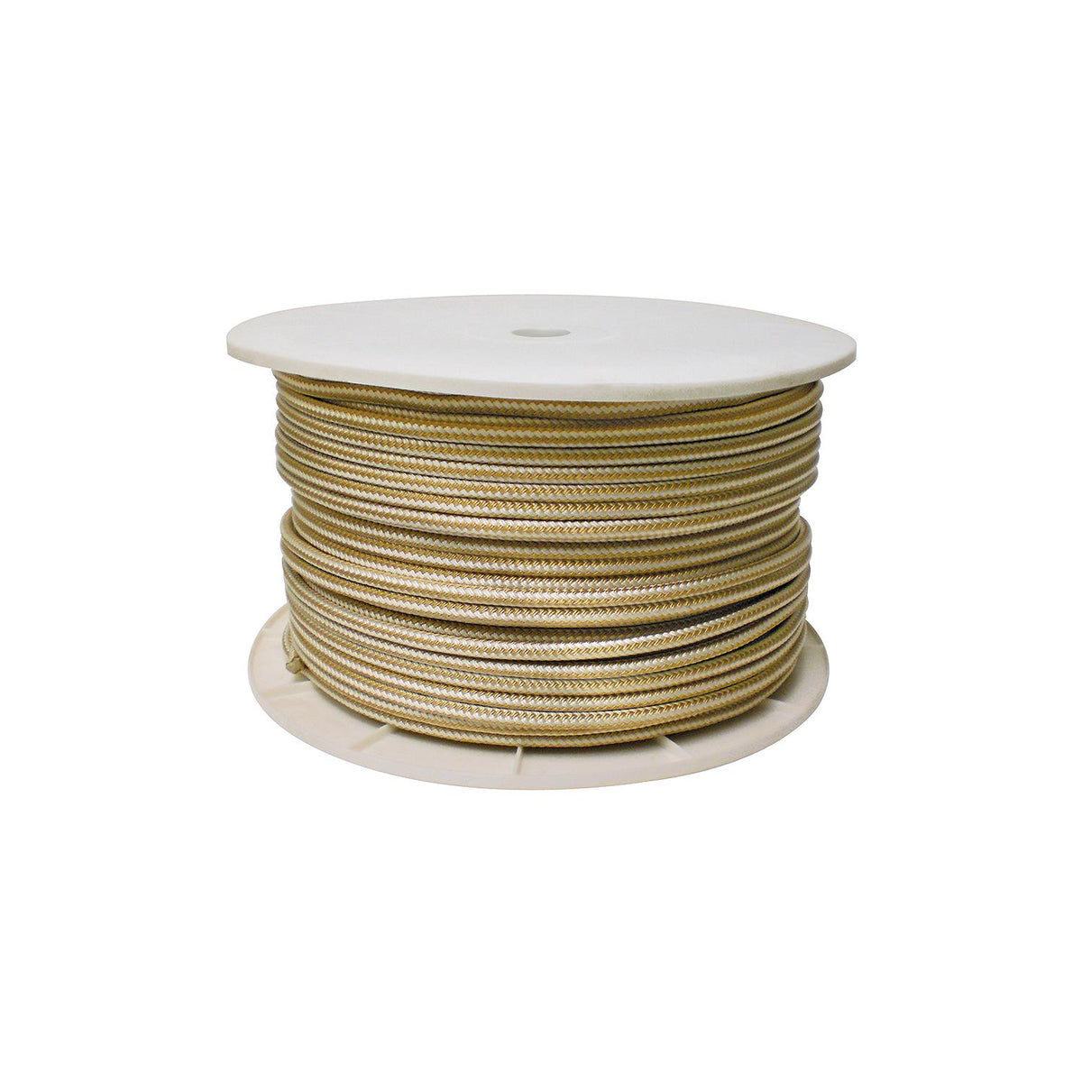 Gold/White Double Braid, 1/2" x 600'