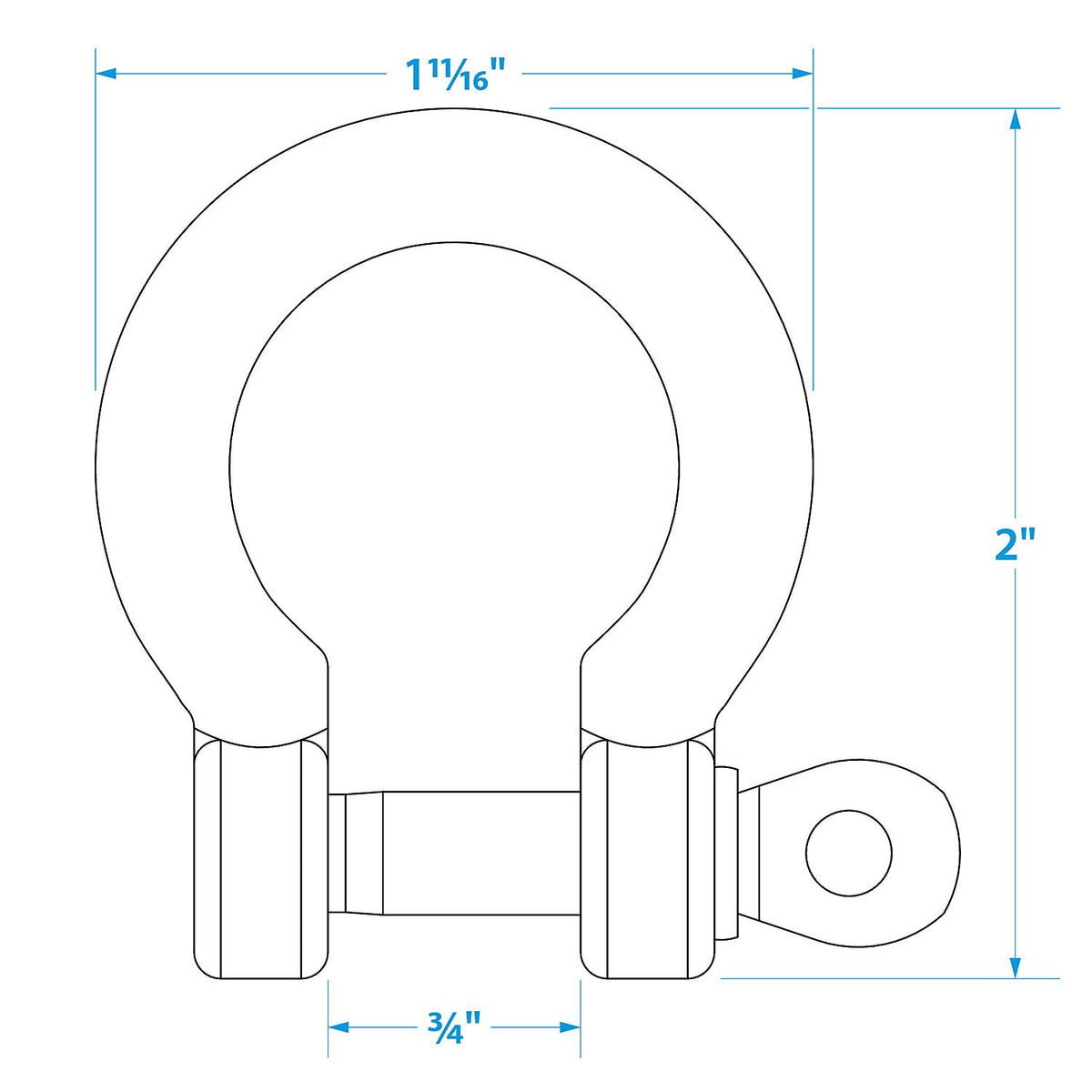 Seachoice Stainless Steel Anchor Shackle