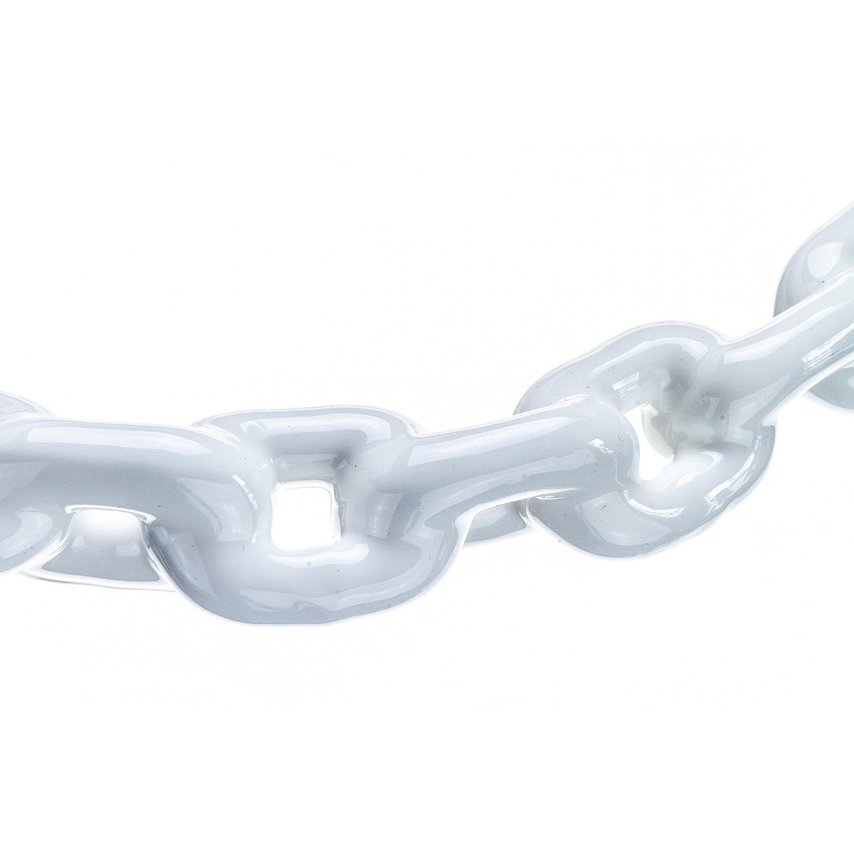 Seachoice White PVC Coated Galvanized Anchor Lead Chain 1/4" x 4'