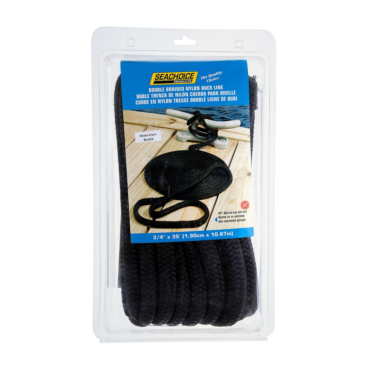 Seachoice Double Braid Nylon Dock Line