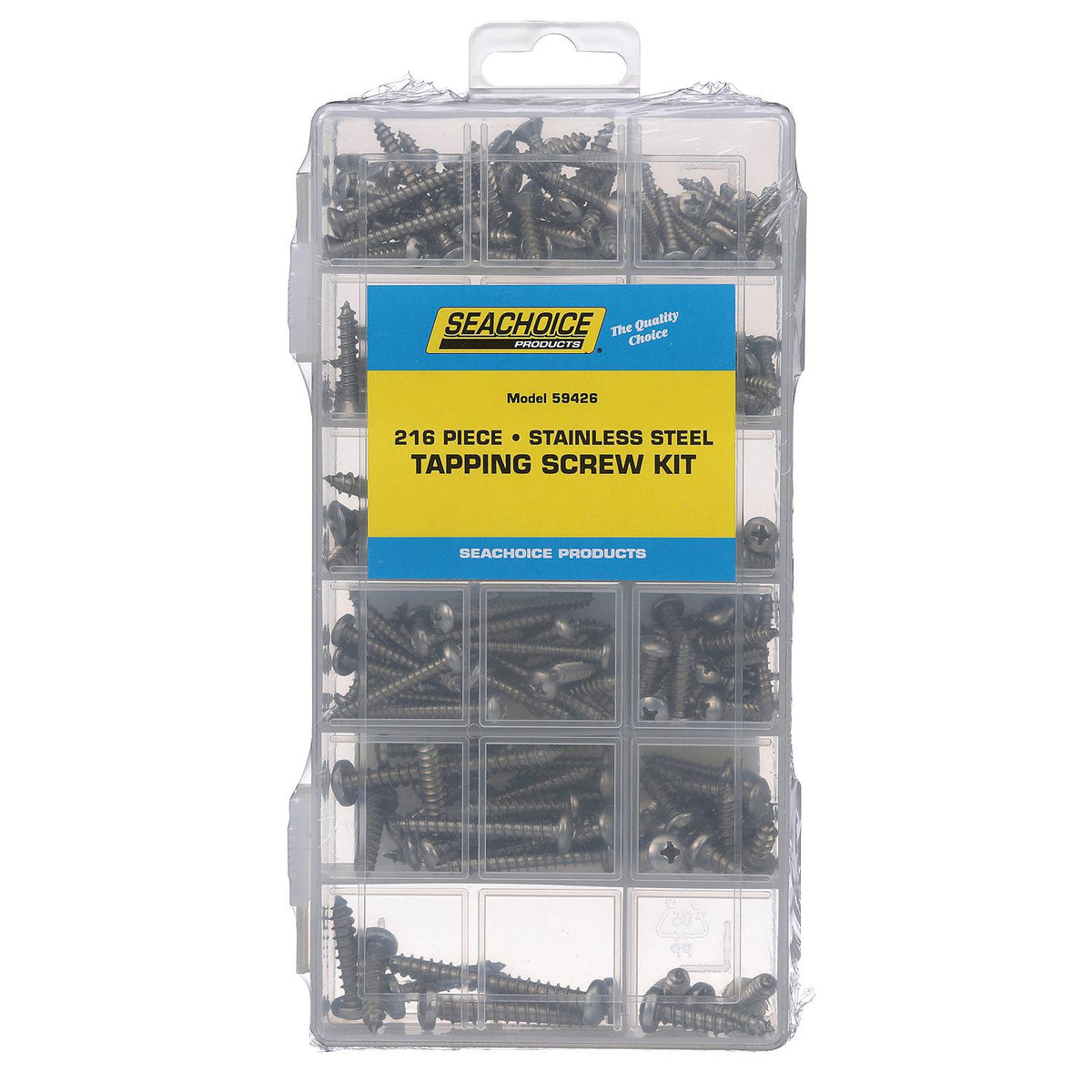 Seachoice Stainless Steel Tapping Screw Kit - 216 Piece