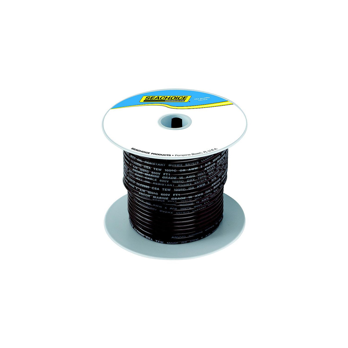 Seachoice 63133 Tinned Copper Marine Wire, 16 AWG, Brown, 100'