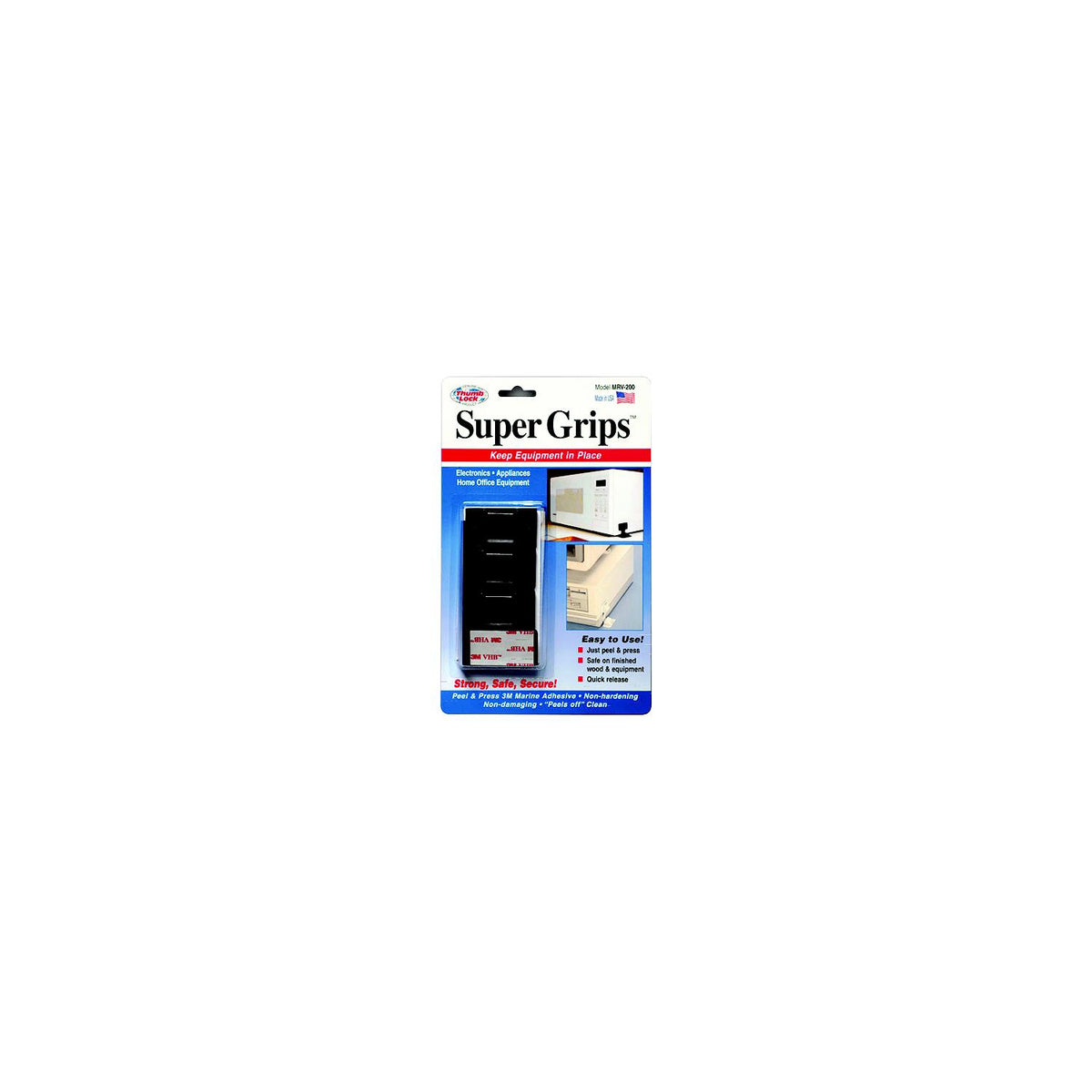 Thumb Lock TV Super Grips , Black, pr.