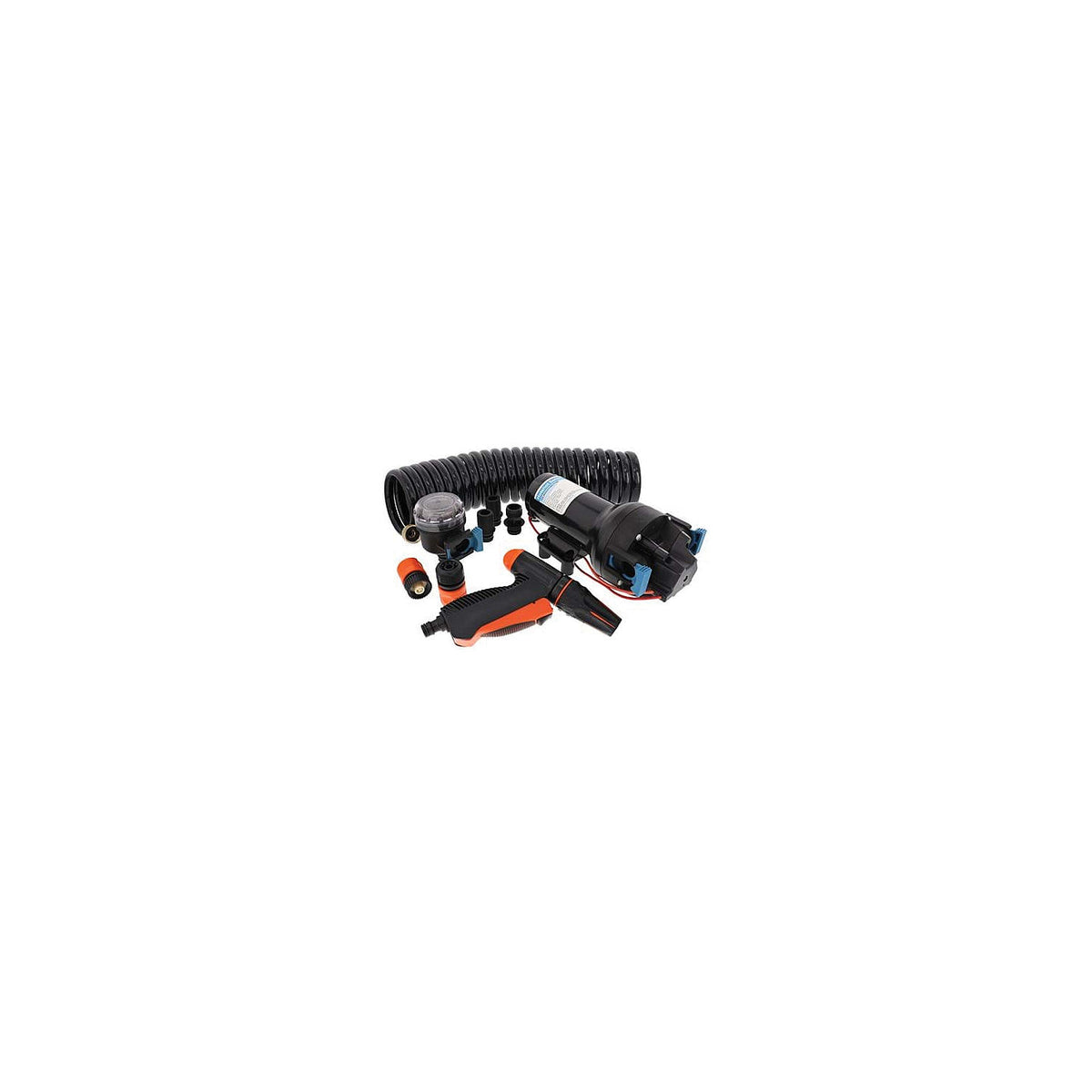Jabsco P601J219N4A Hotshot  Series Washdown Pump Kit w/Hose, 12V, 6GPM