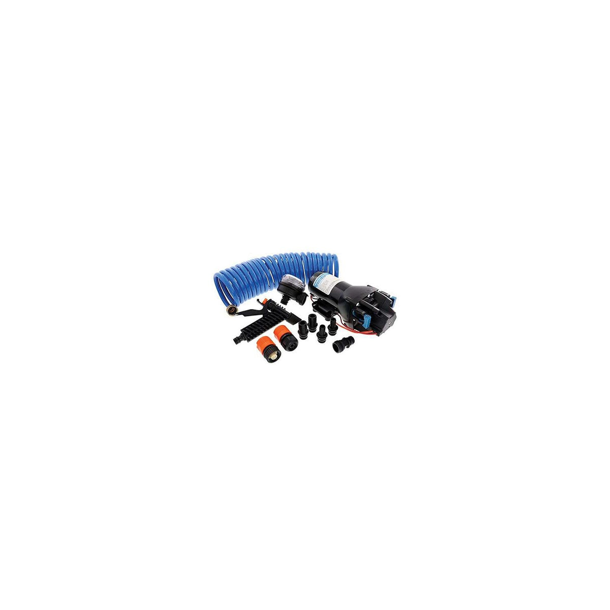 Jabsco Q401J118N4A Hotshot  Series Washdown Pump Kit w/Hose, 12V, 4GPM