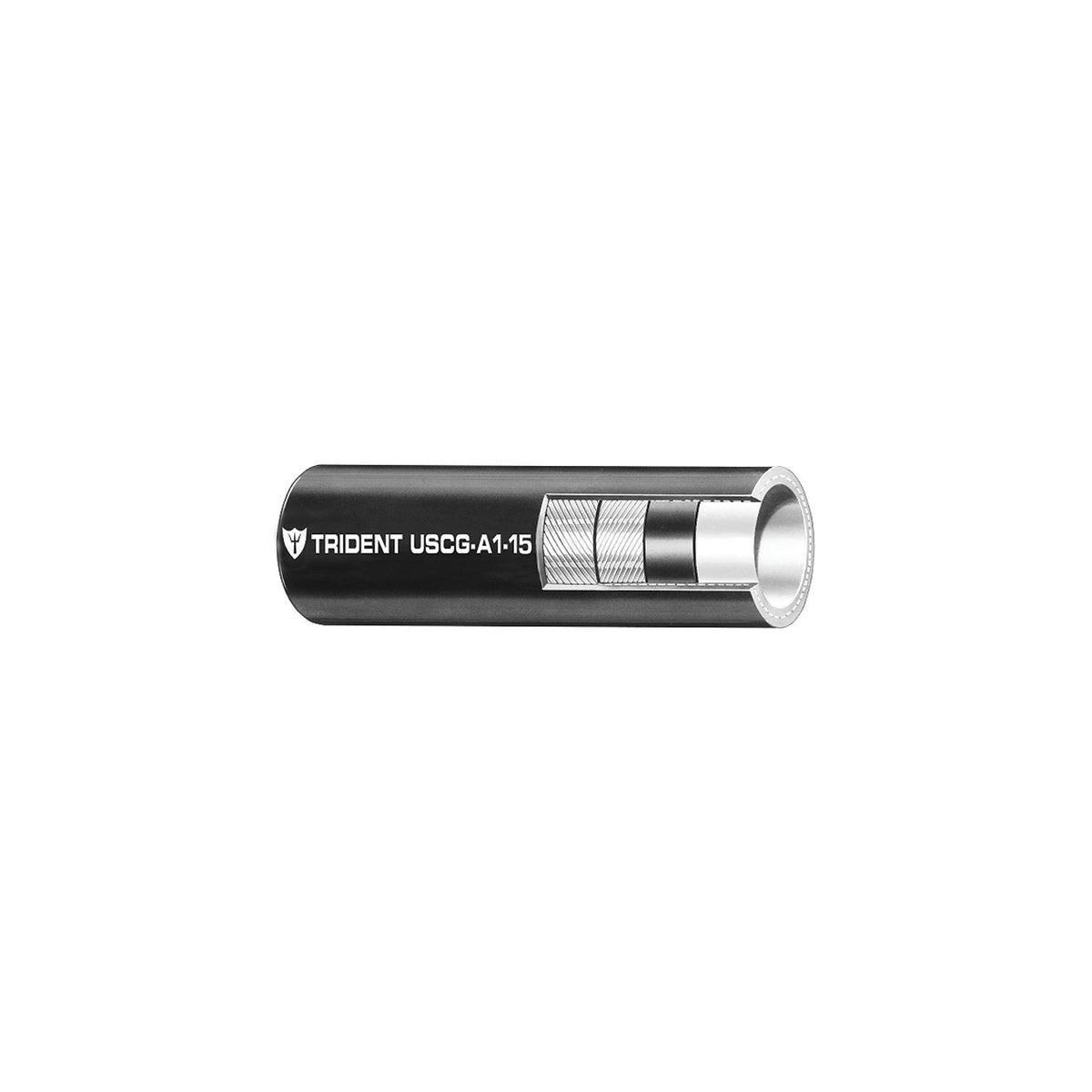 Trident 3650386 Type A1 Barrier Lined Fuel Hose, 3/8" x 50'