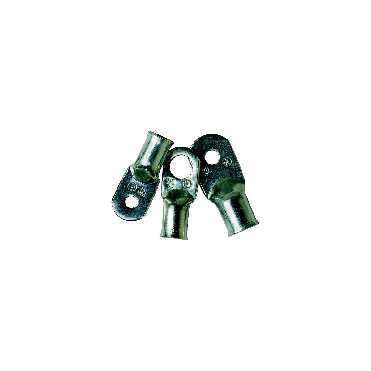 Ancor 252266 Marine Grade  Tinned Battery Lugs, 3/8" Fastener, #2 Cable, 2/Pk