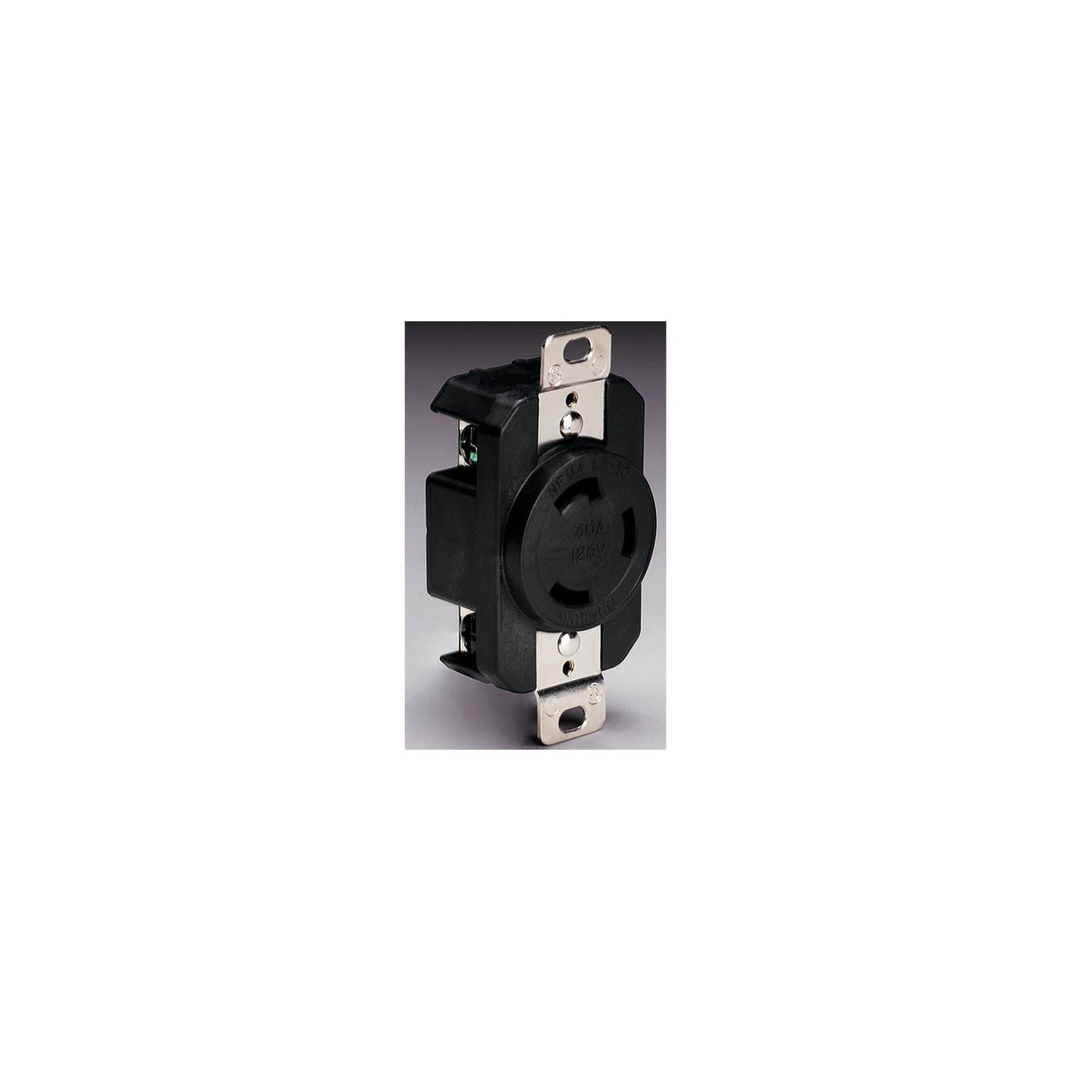 Marinco 3-Wire 30 Amp/125V Locking Charging/Trolling System Receptacle