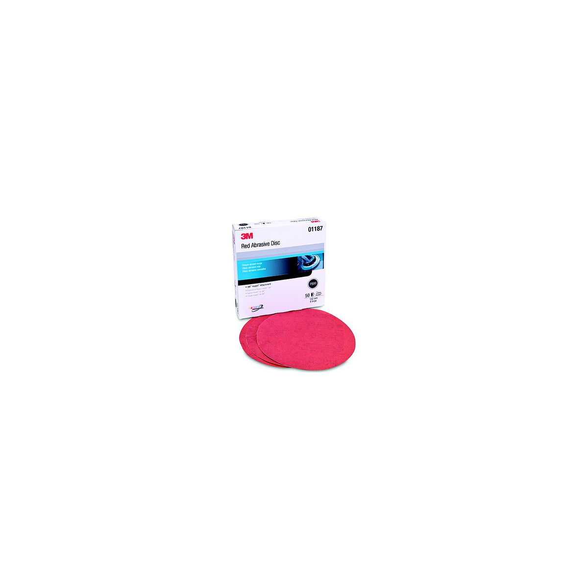 Red Hookit Disc 6 P800A 50/Bx