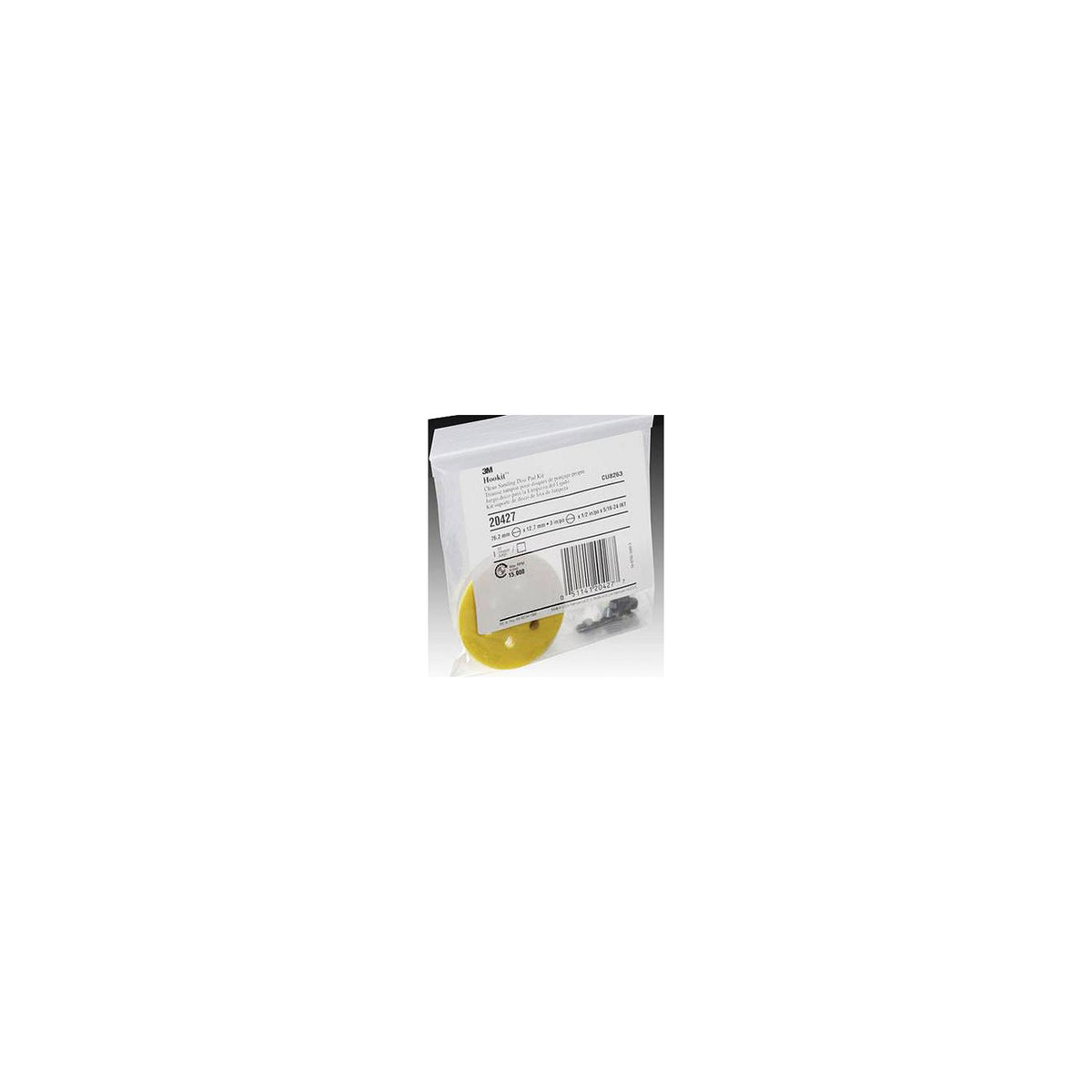 Clean Sanding 3" Hookit  Disc Pad Kit