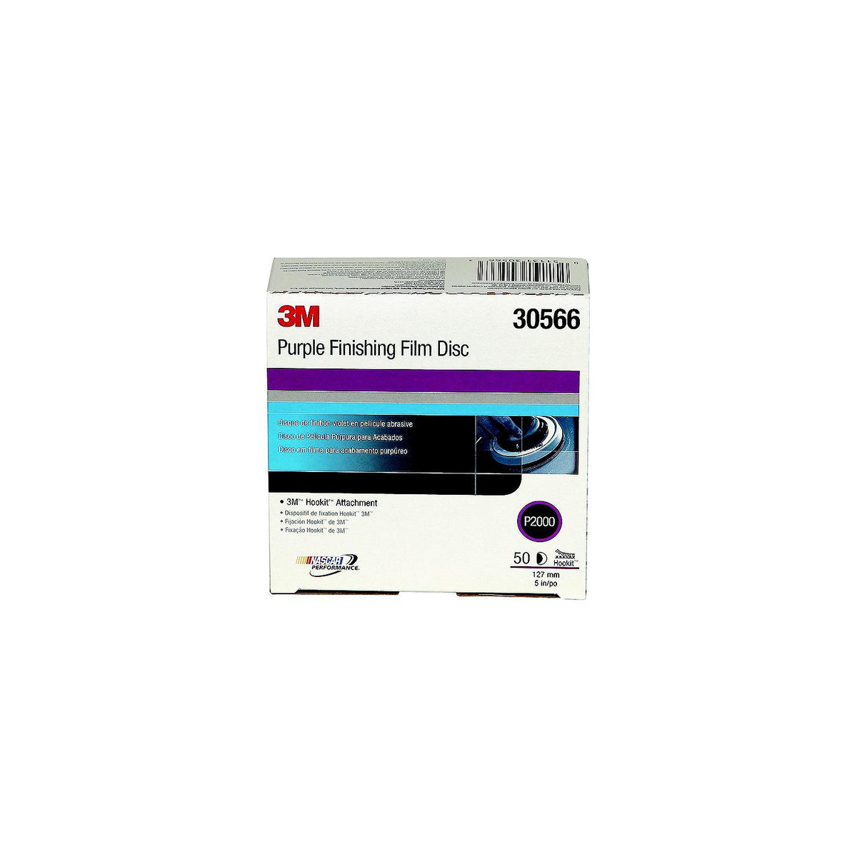 Hookit  Purple Finishing Film Discs, 50/box