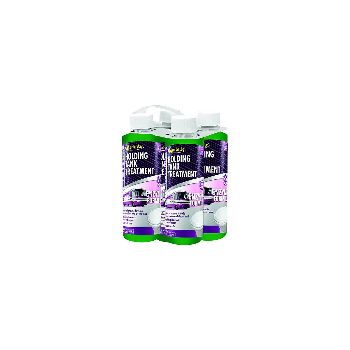 Starbrite 75008 Bio Odor Enzyme Holding Tank Treatment, 8 oz. 4-pack