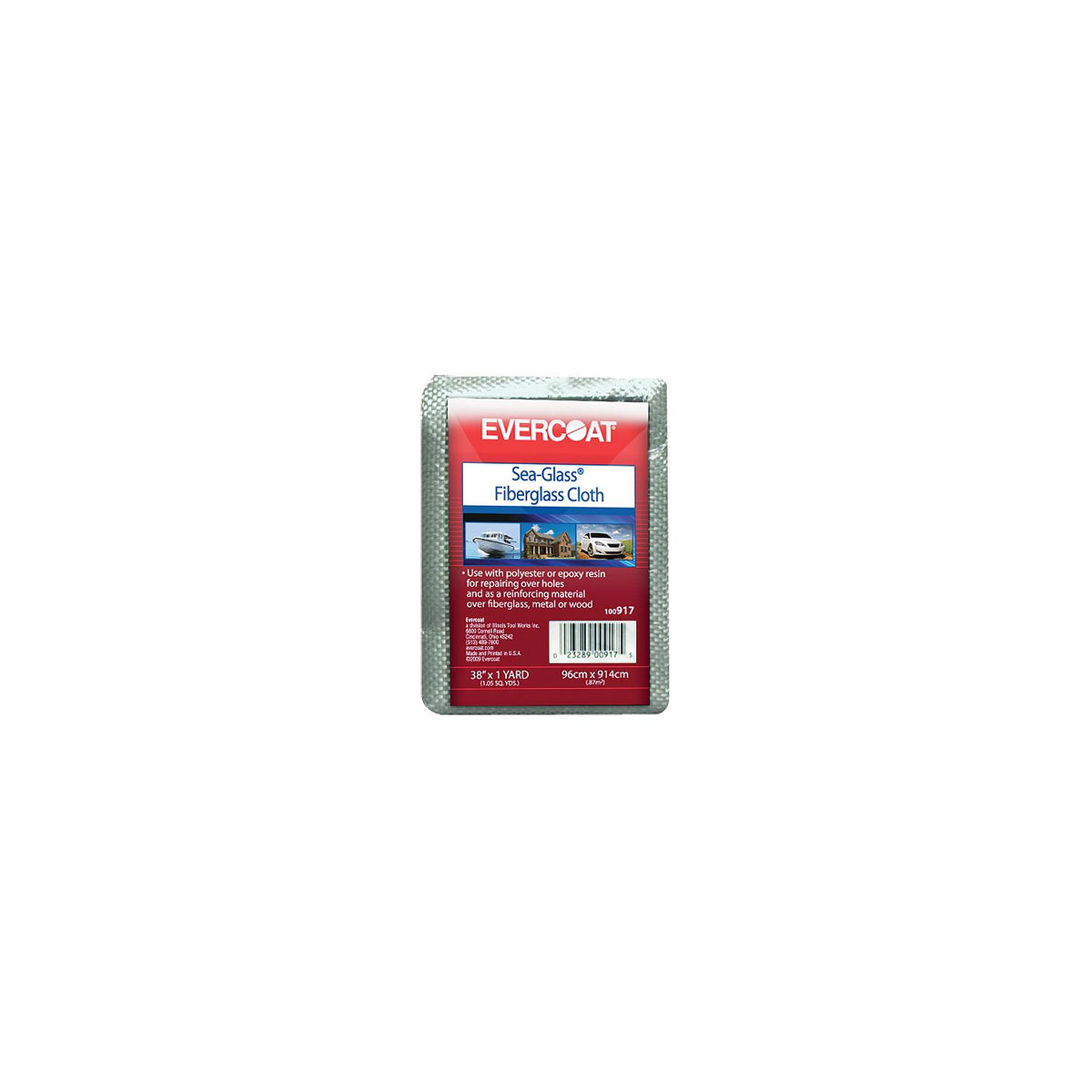 Fiber Glass-Evercoat 100903 Fiberglass Cloth, 38" x 60 Yd, 6 oz.