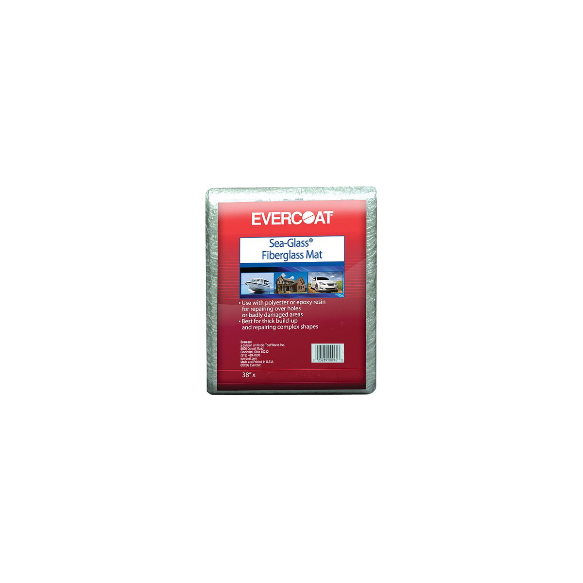 Evercoat 100940 Fiberglass Mat, 38" x 34"