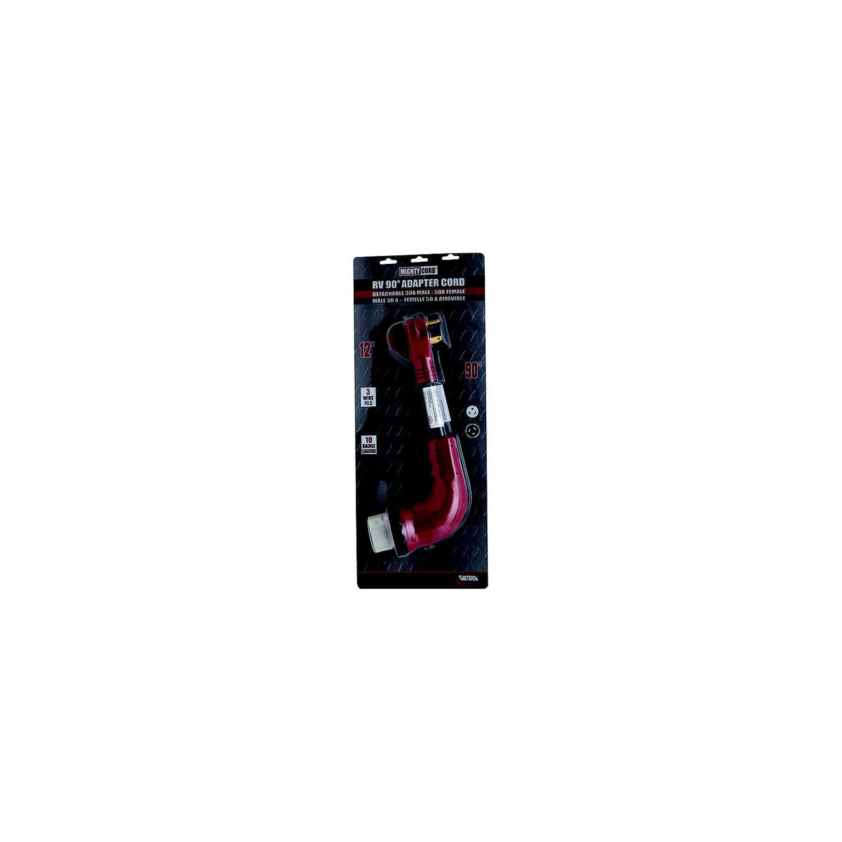 Valterra Mighty Cord 90  Adapter Cord, 30AM-50AF, Carded