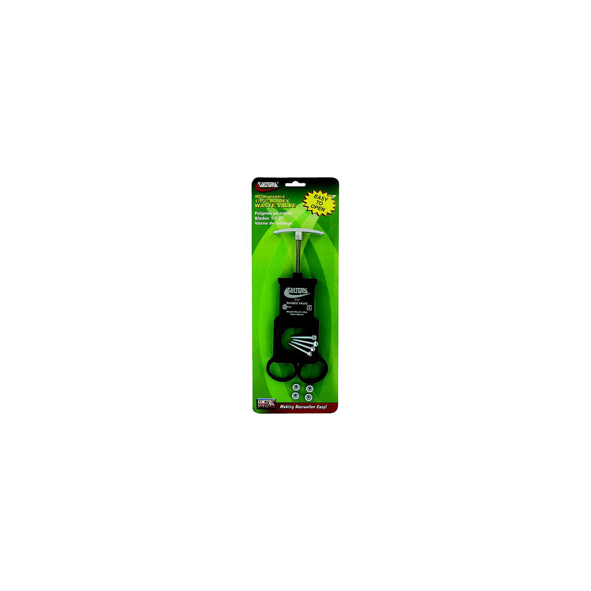 Valterra Bladex RV Waste Metal Handle Valve | Includes Hardware, 1-1/2"