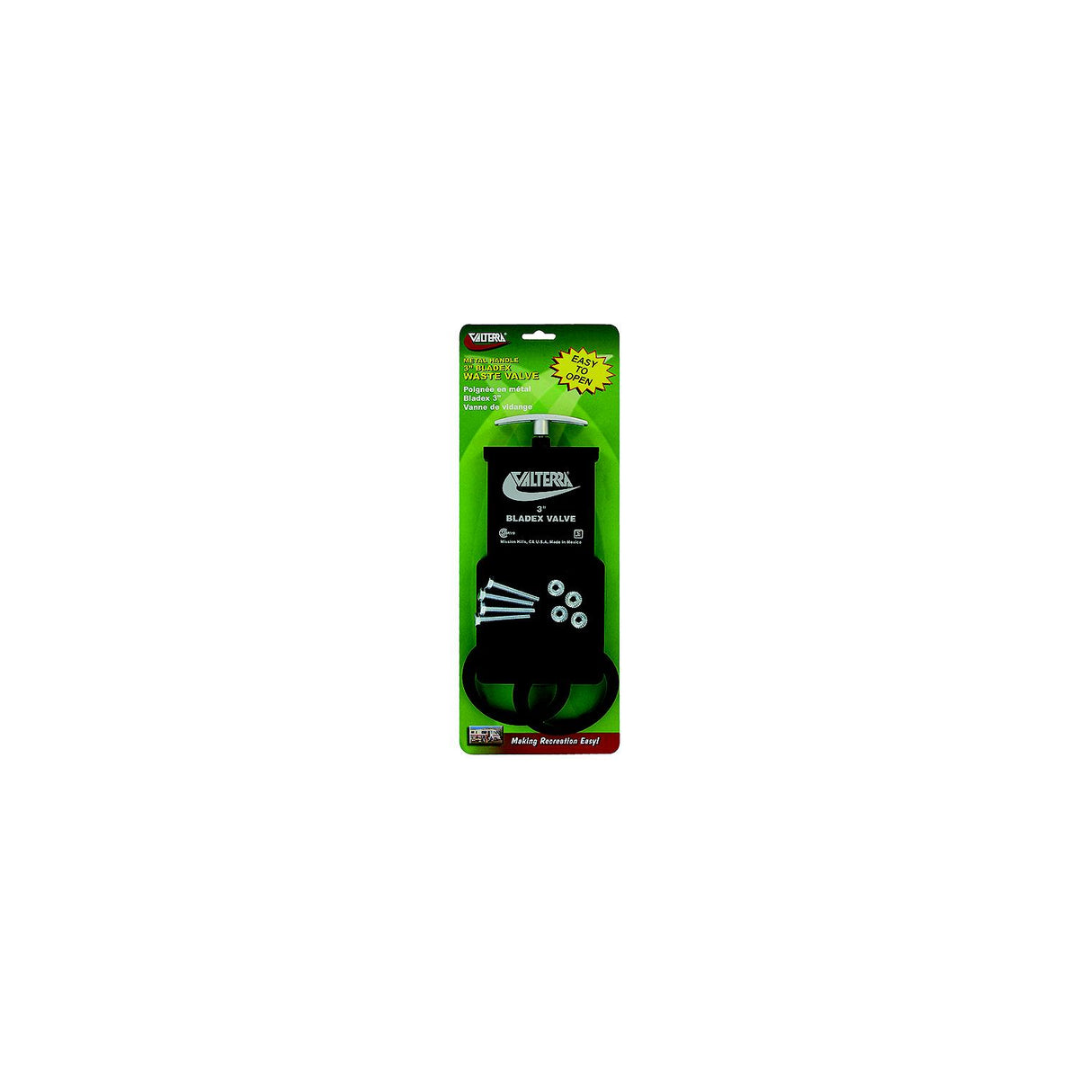 Valterra Bladex RV Waste Metal Handle Valve | Includes Hardware, 3"